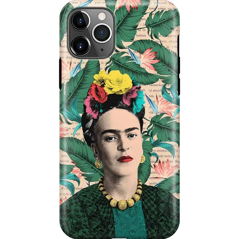 Find Your Muse | Frida Kahlo Portrait Floral Case iPhone Case get.casely Classic iPhone 11 Pro Max 