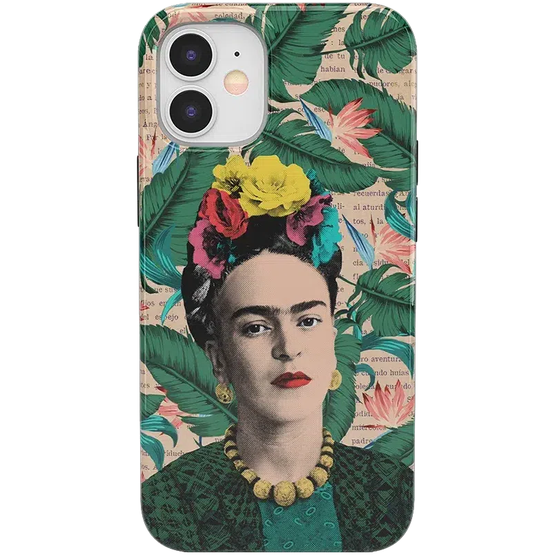 Find Your Muse | Frida Kahlo Portrait Floral Case iPhone Case get.casely Classic iPhone 12 