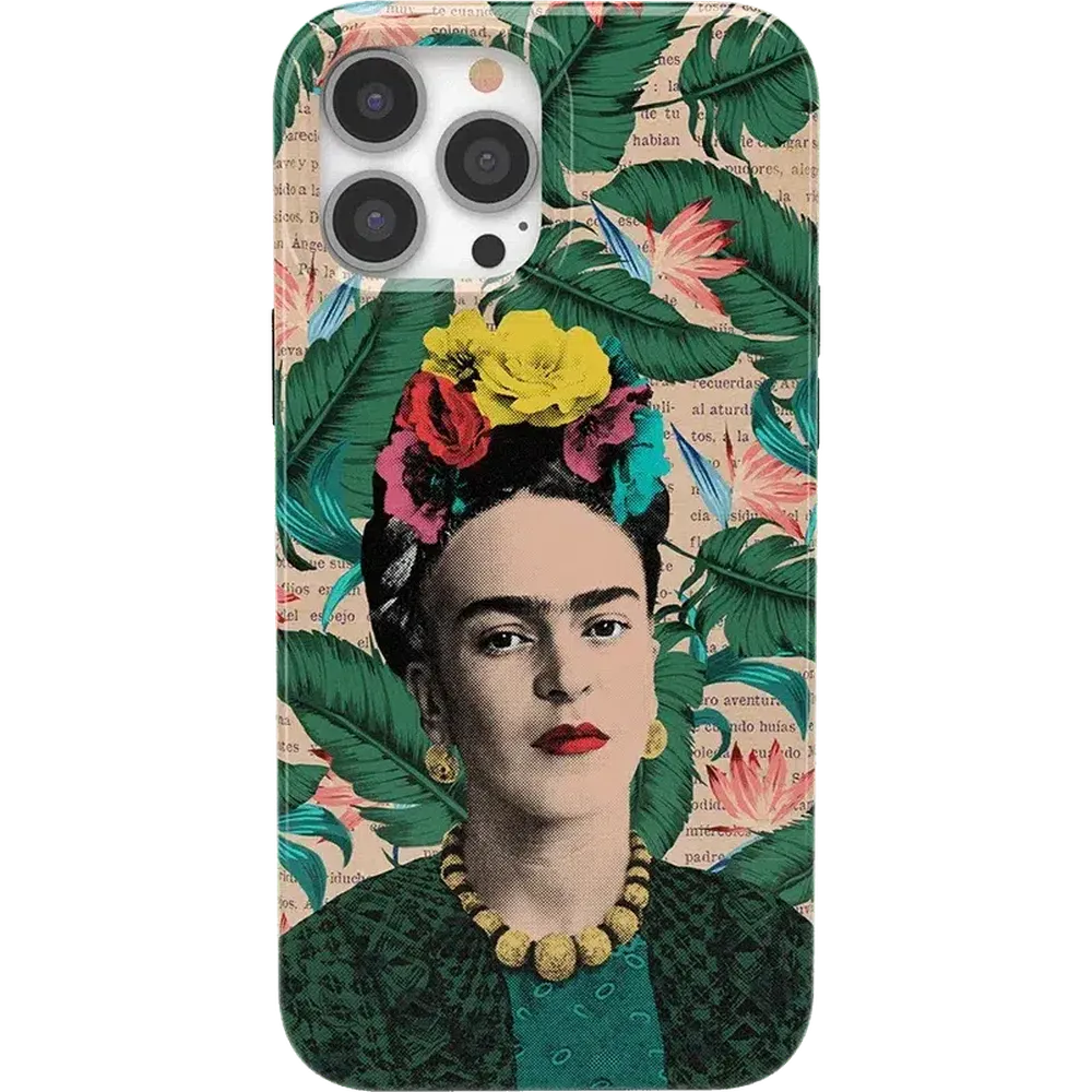 Find Your Muse | Frida Kahlo Portrait Floral Case iPhone Case get.casely Classic + MagSafe® iPhone 13 Pro Max 