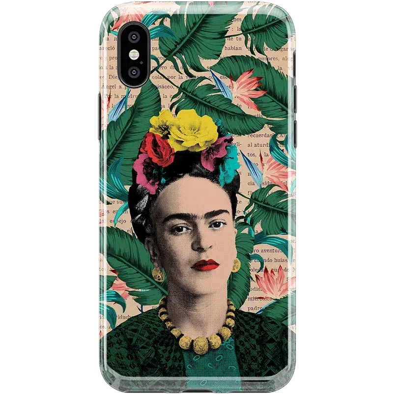 Find Your Muse | Frida Kahlo Portrait Floral Case iPhone Case get.casely Classic iPhone XS Max 