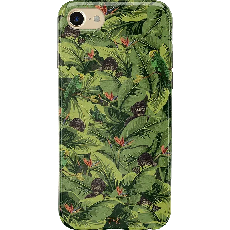 Sneaky Monkeys | Frida Kahlo Jungle Floral Case iPhone Case get.casely Classic iPhone SE (2020 & 2022) 