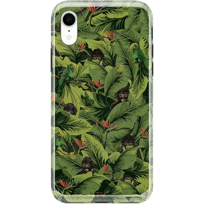 Sneaky Monkeys | Frida Kahlo Jungle Floral Case iPhone Case get.casely Classic iPhone XR 