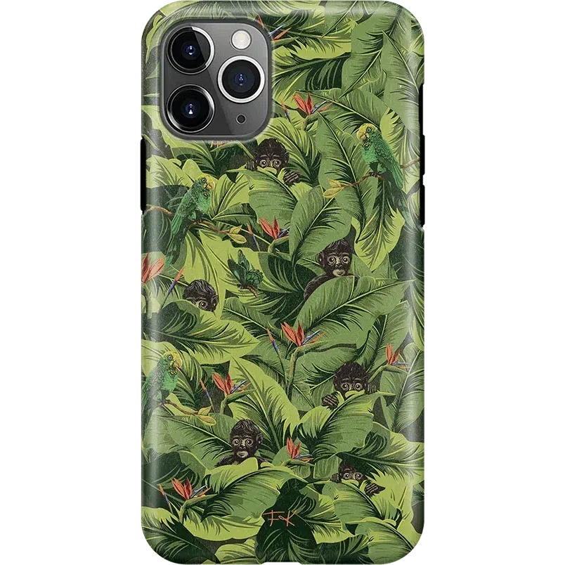 Sneaky Monkeys | Frida Kahlo Jungle Floral Case iPhone Case get.casely Classic iPhone 11 Pro Max 