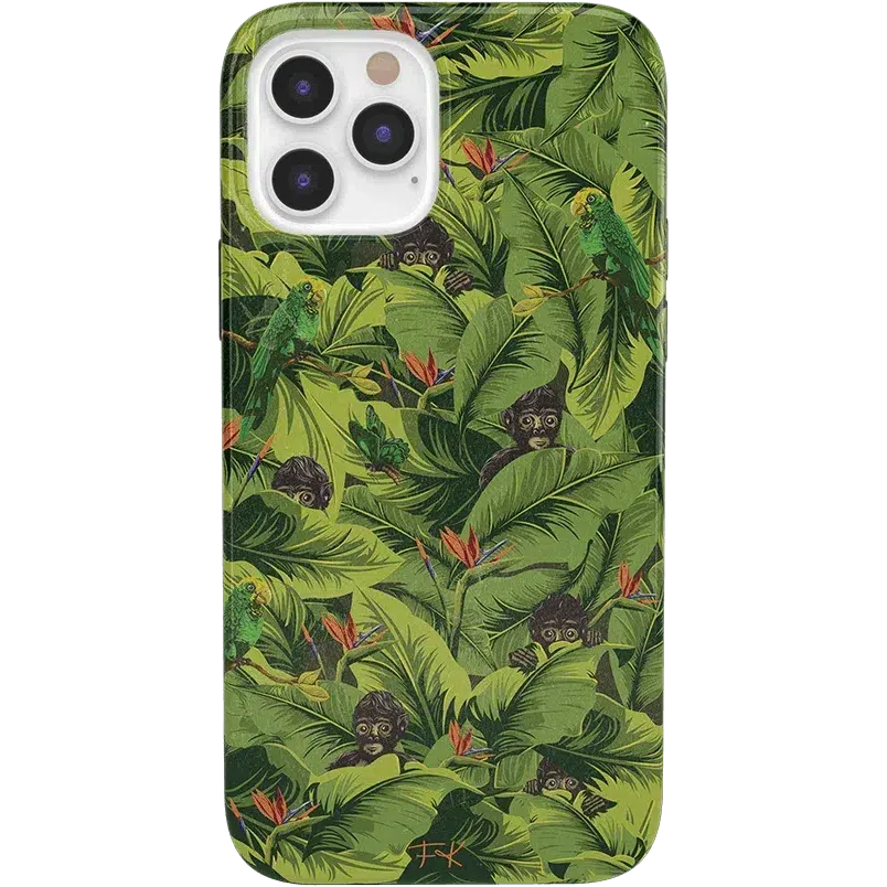 Sneaky Monkeys | Frida Kahlo Jungle Floral Case iPhone Case get.casely Classic iPhone 12 Pro Max 