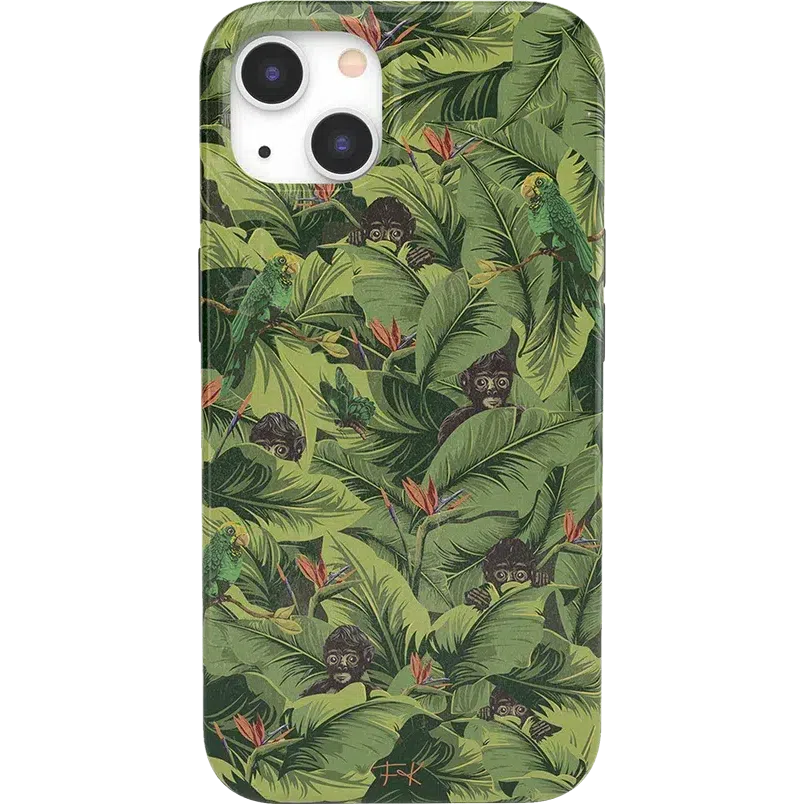 Sneaky Monkeys | Frida Kahlo Jungle Floral Case iPhone Case get.casely Classic + MagSafe® iPhone 13 