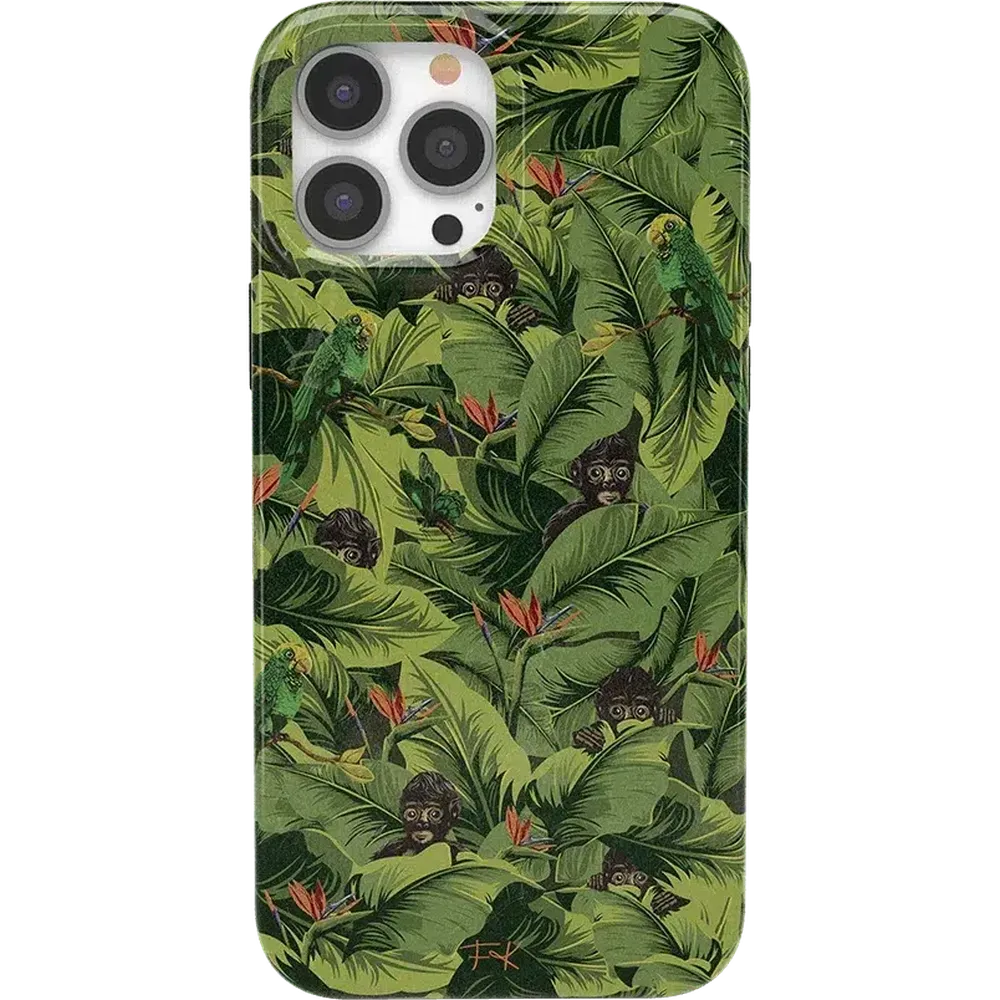 Sneaky Monkeys | Frida Kahlo Jungle Floral Case iPhone Case get.casely Classic + MagSafe® iPhone 13 Pro Max 
