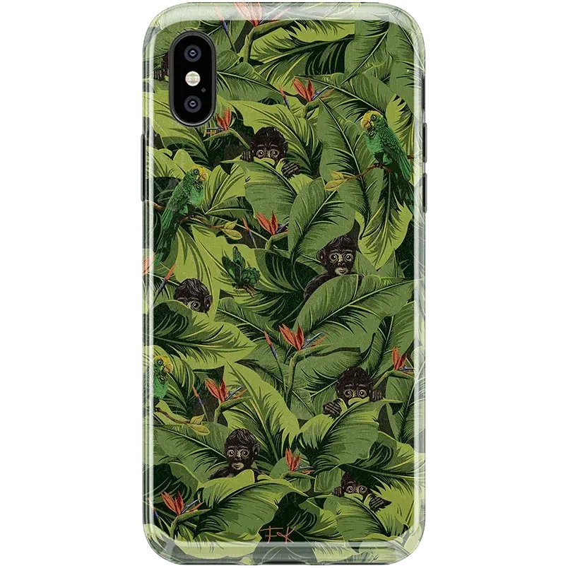 Sneaky Monkeys | Frida Kahlo Jungle Floral Case iPhone Case get.casely Classic iPhone XS Max 