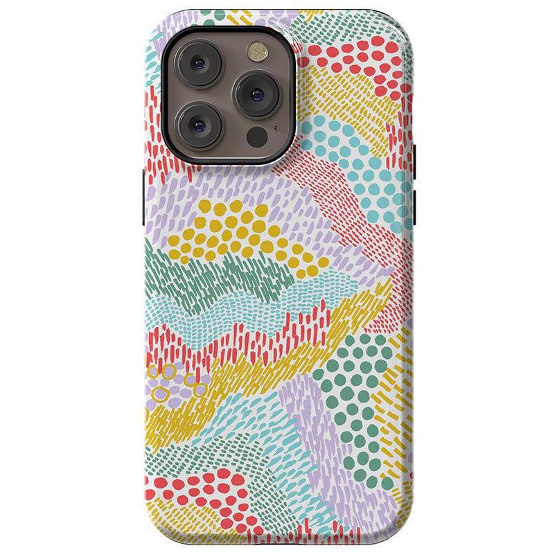 Color Me Happy | Pattern Colorblock Case iPhone Case get.casely Essential + MagSafe® iPhone 14 Pro Max 