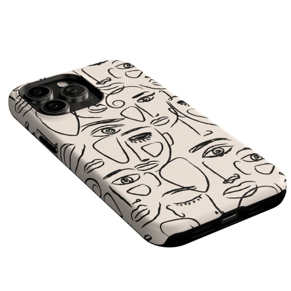 We're All Human | Minimal Face Art Case