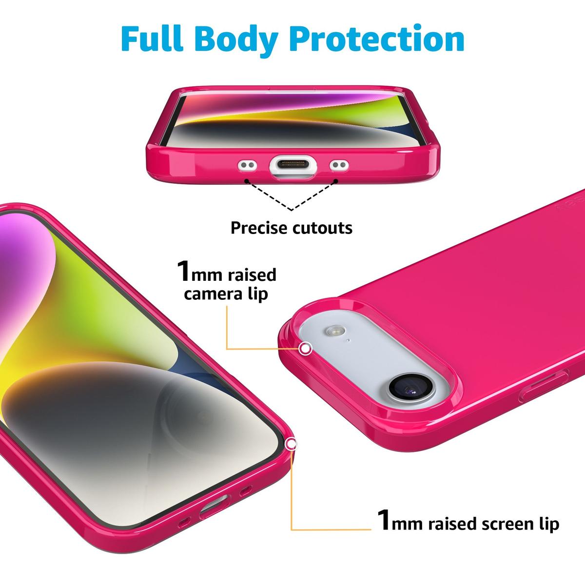 Think Pink | Solid Neon Pink Case
