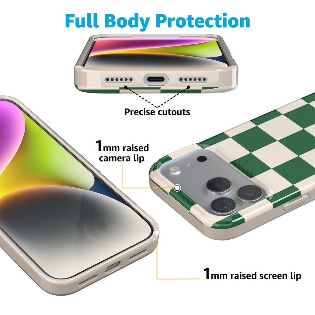 Fit Check | Green Checkerboard Case