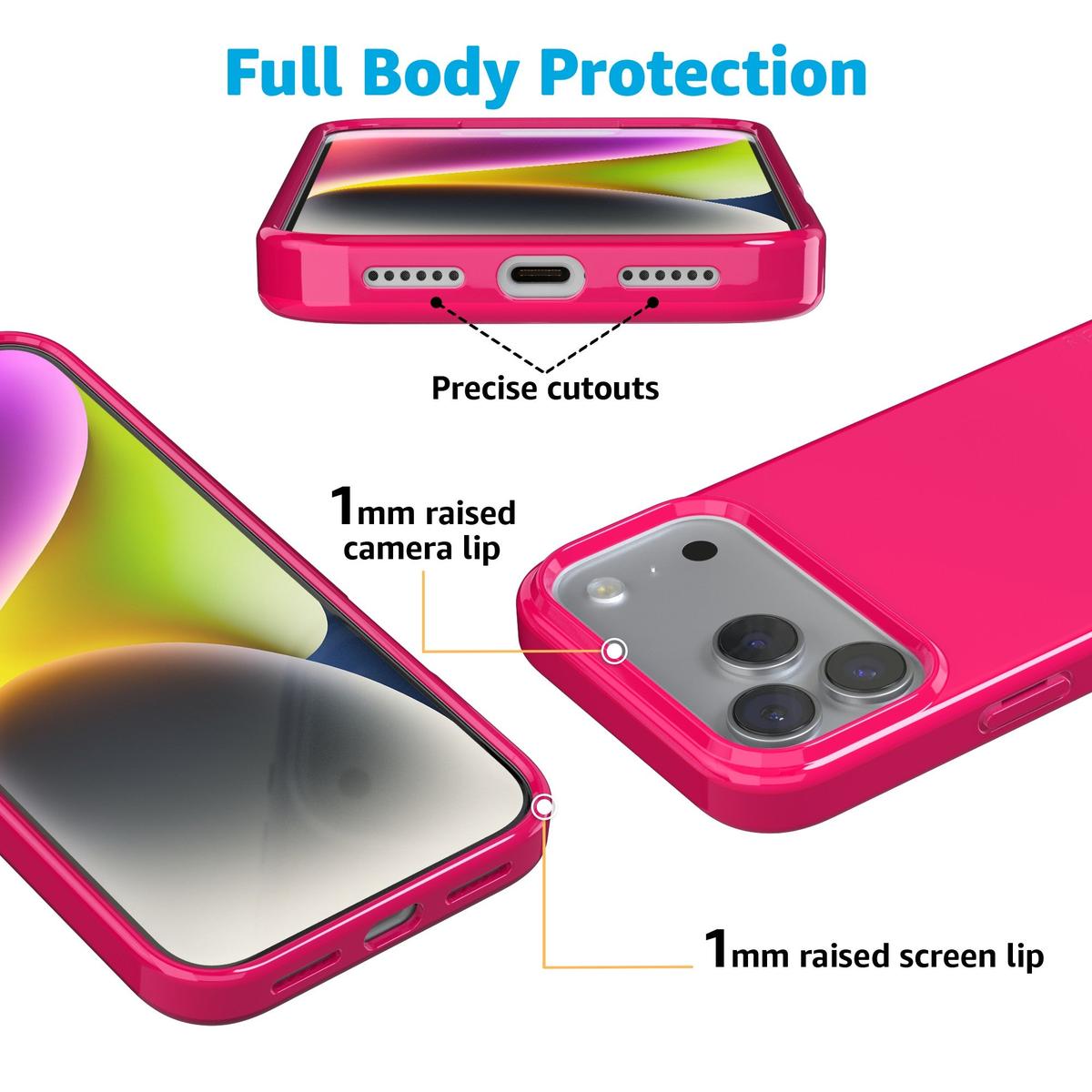 Think Pink | Solid Neon Pink Case