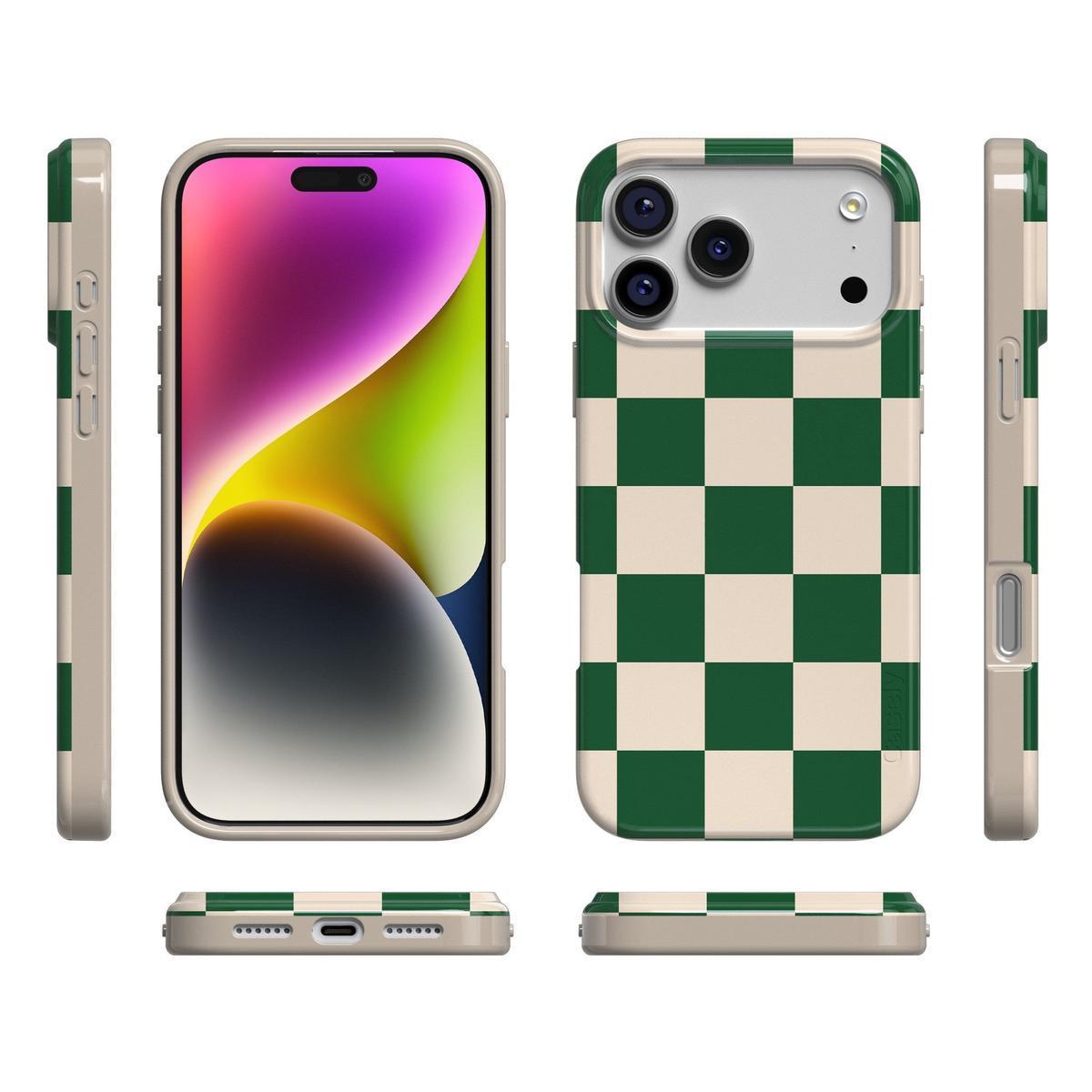 Fit Check | Green Checkerboard Case