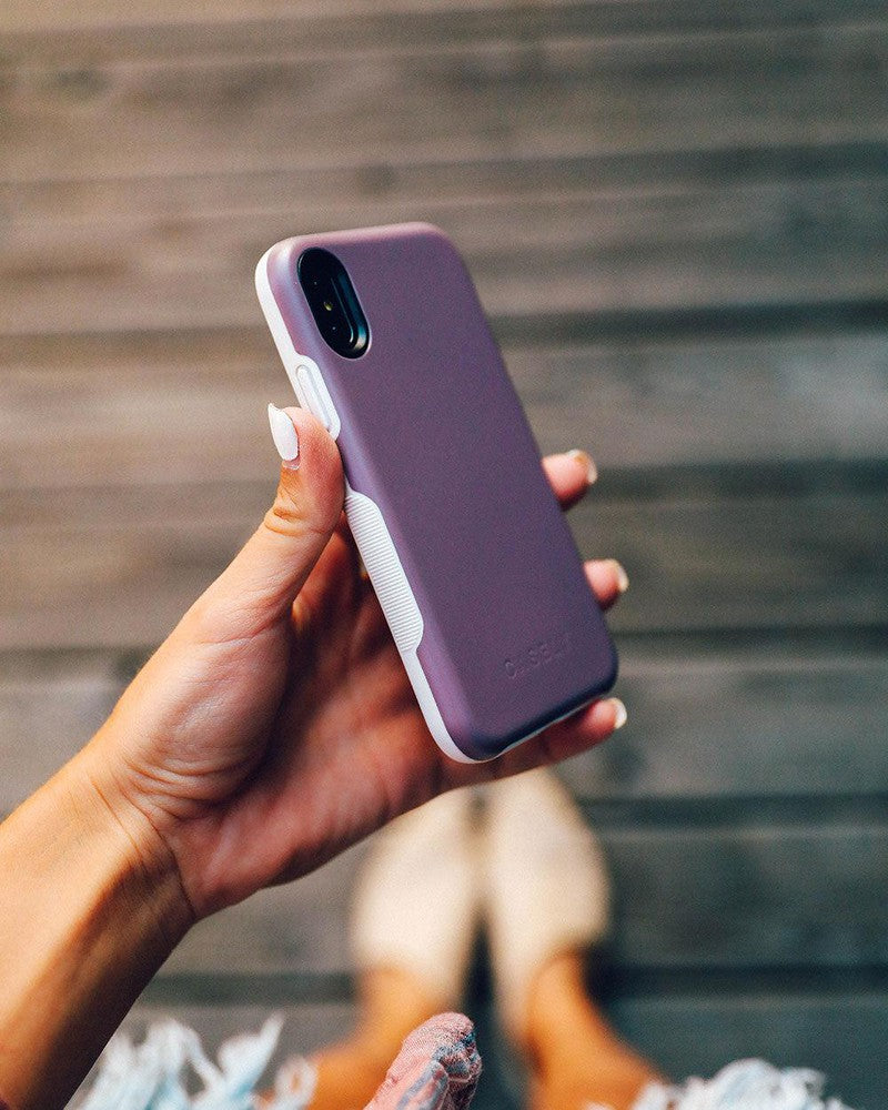 Purple Taupe on Nude | Ultra-Protective Bold Case