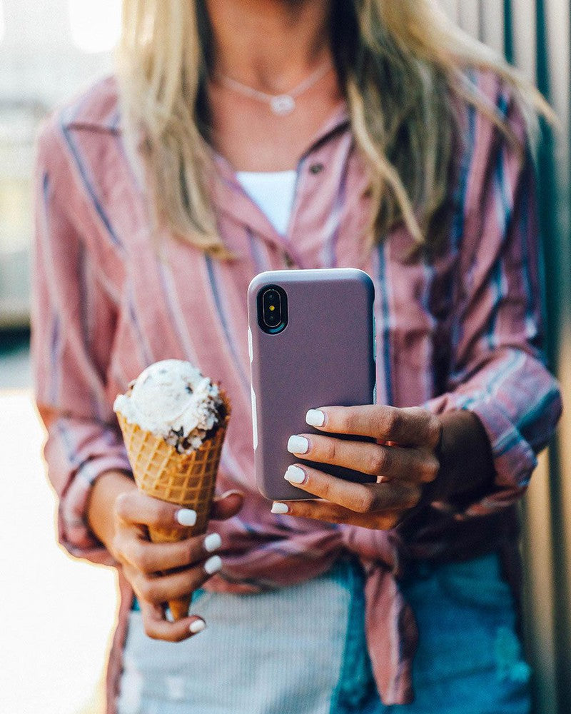 Purple Taupe on Nude | Ultra-Protective Bold Case