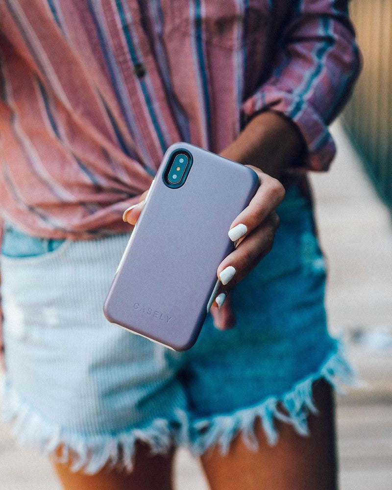 Purple Taupe on Nude | Ultra-Protective Bold Case