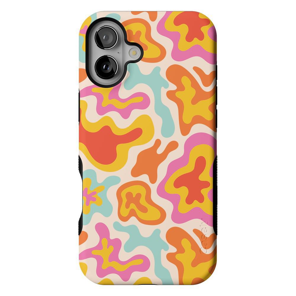 Tropical Color Splash | Abstract Retro Case iPhone Case get.casely Bold + MagSafe® iPhone 16 Plus
