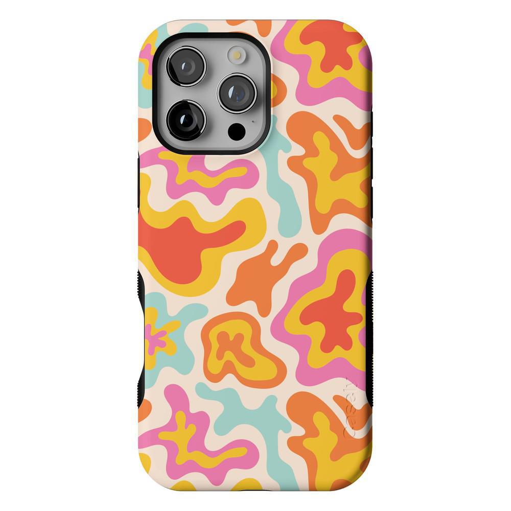 Tropical Color Splash | Abstract Retro Case iPhone Case get.casely Bold + MagSafe® iPhone 16 Pro Max
