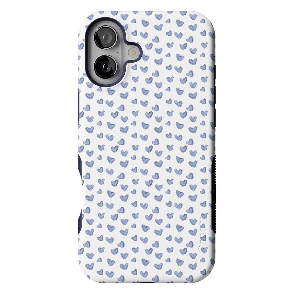 Lovebug | Blue Hearts Case Phone Case Casetry Bold + MagSafe® iPhone 16