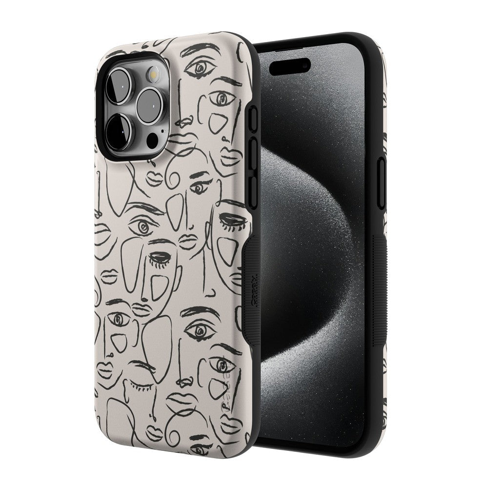 We're All Human | Minimal Face Art Case
