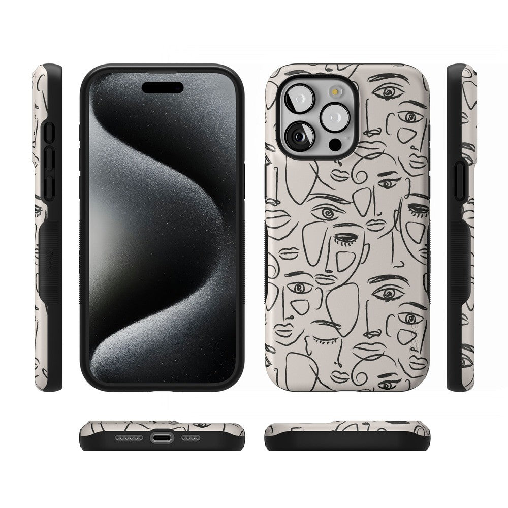 We're All Human | Minimal Face Art Case