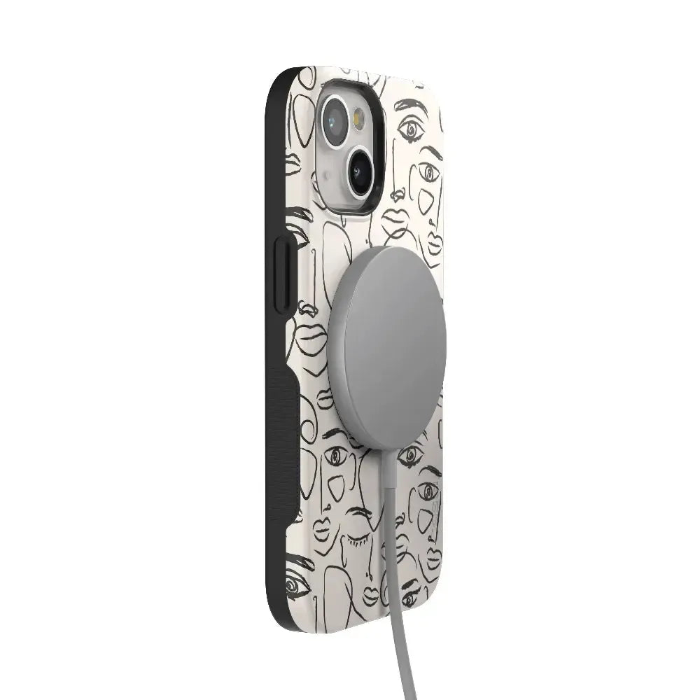 We're All Human | Minimal Face Art Case