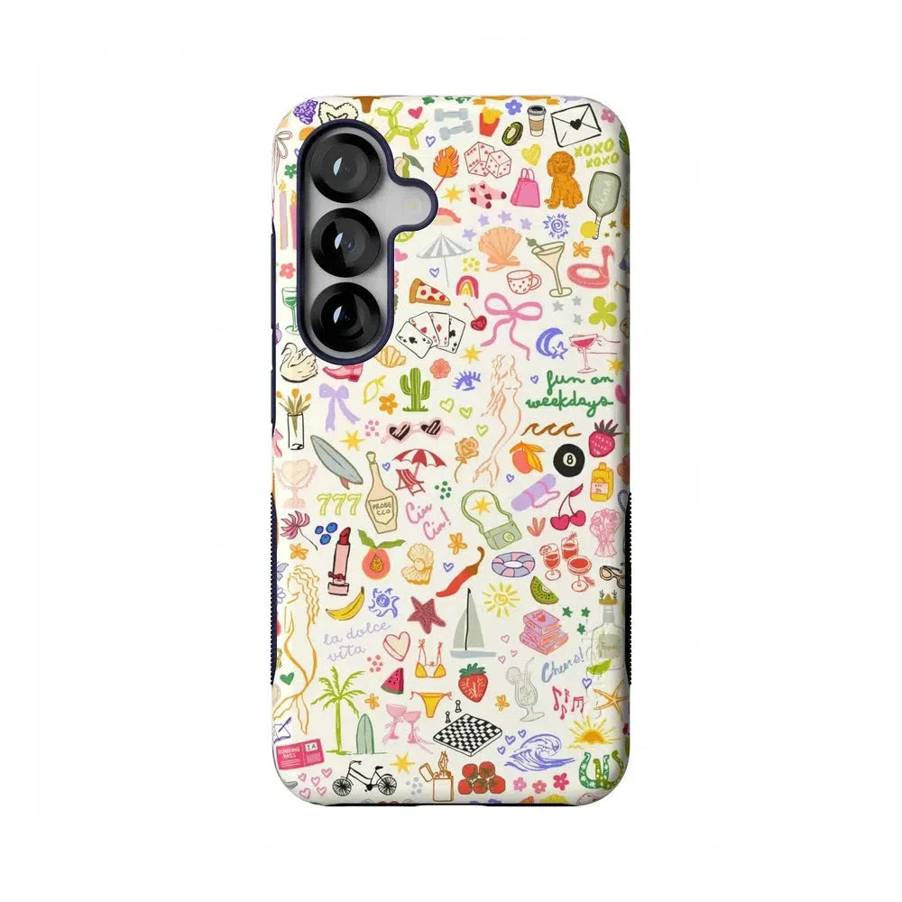 All the Fun Things | Fun on Weekdays Case iPhone Case get.casely Bold Flex + MagSafe® Galaxy S25 