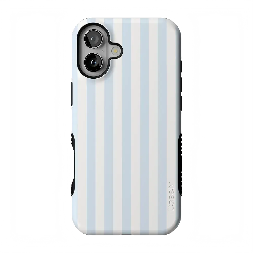 Blue Stripes | Sunday Best Case Phone Case get.casely Bold Flex + MagSafe® iPhone 16 Plus 