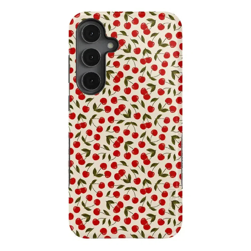 Cherry on Top | Red Cherries Case iPhone Case get.casely Bold Flex + MagSafe® Galaxy S25 Plus 