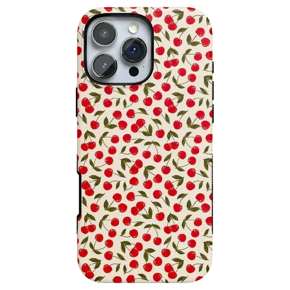 Cherry on Top | Red Cherries Case iPhone Case get.casely Bold + MagSafe® iPhone 16 Pro Max 