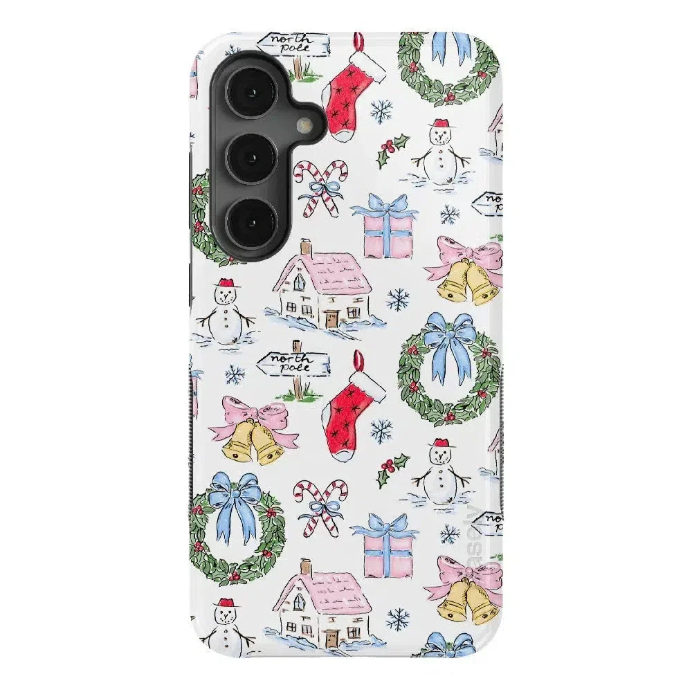Christmas Morning | Vintage Cartoon Case Phone Case Casetry Bold Flex + MagSafe® Galaxy S25 Plus 