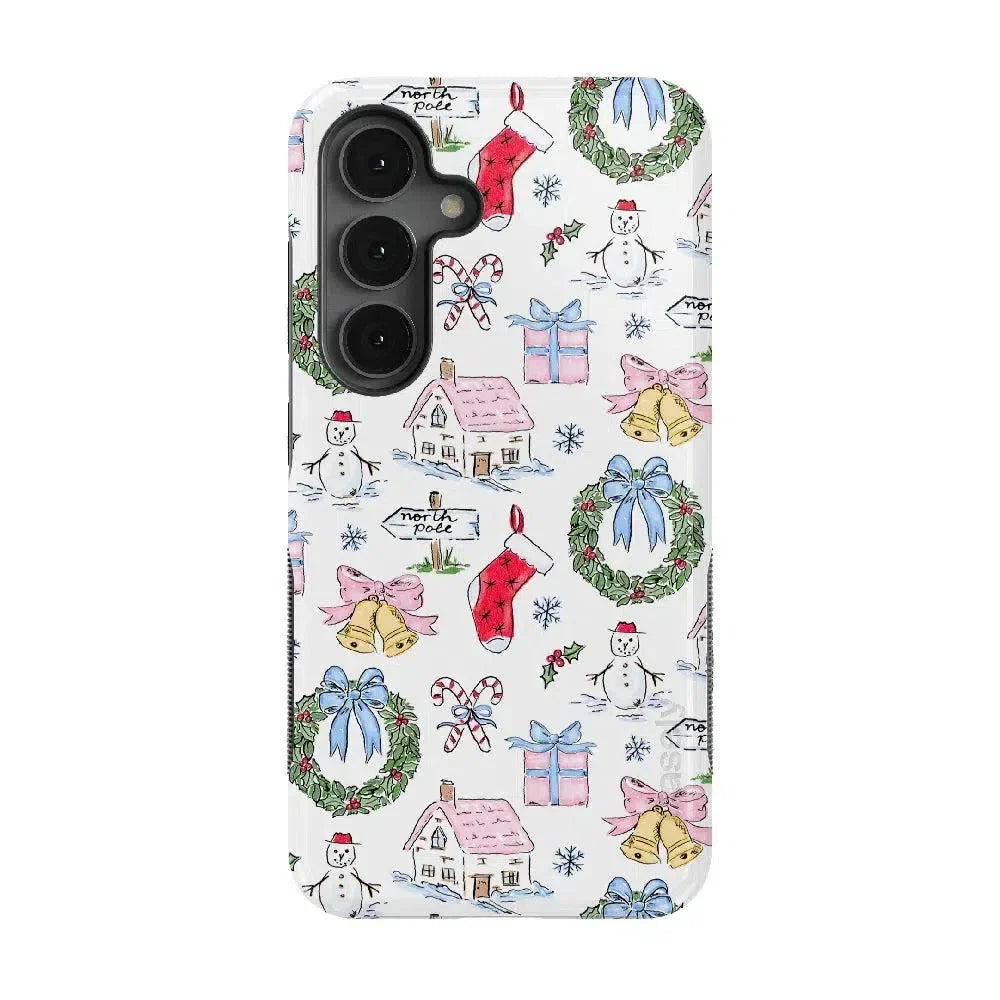 Christmas Morning | Vintage Cartoon Case Phone Case Casetry Bold Flex + MagSafe® Galaxy S25 