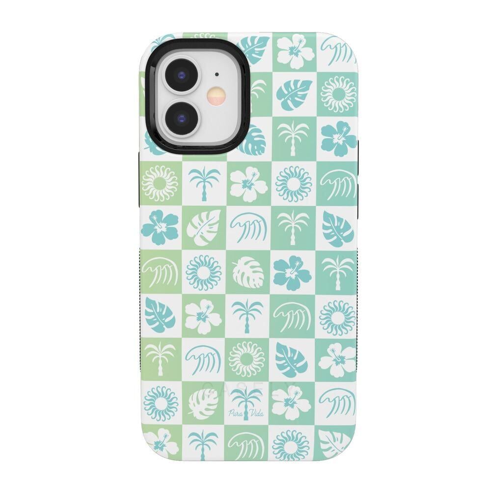 Coastal Checkers | Pura Vida Case iPhone Case get.casely Bold + MagSafe® iPhone 12 