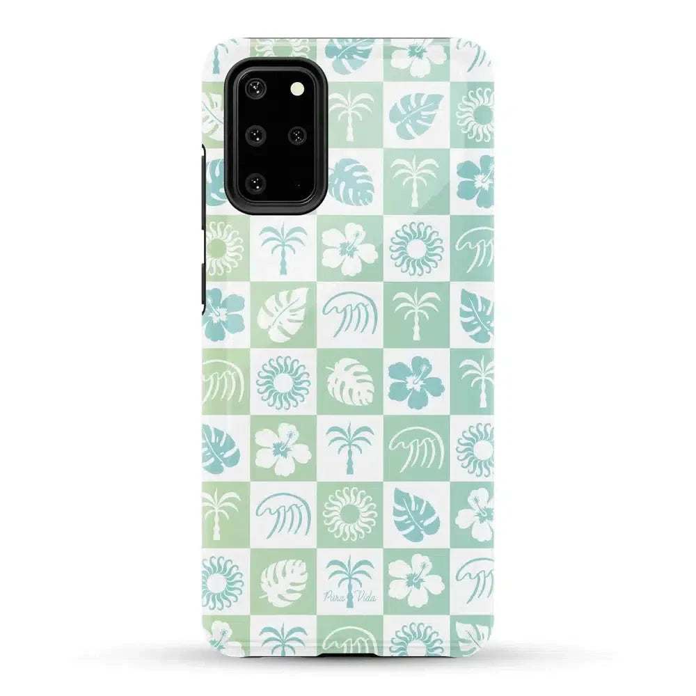 Coastal Checkers | Pura Vida Case iPhone Case get.casely Essential Galaxy S21 