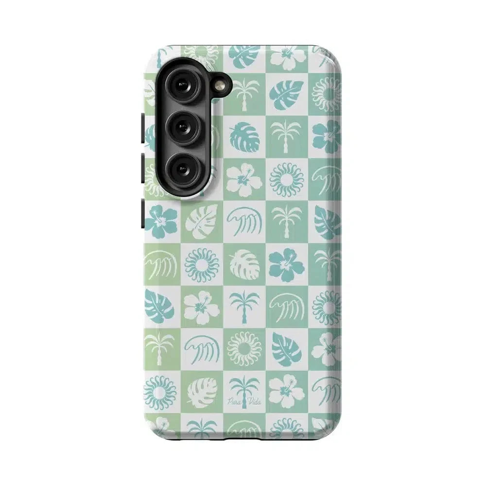 Coastal Checkers | Pura Vida Case iPhone Case get.casely Essential Galaxy S24 