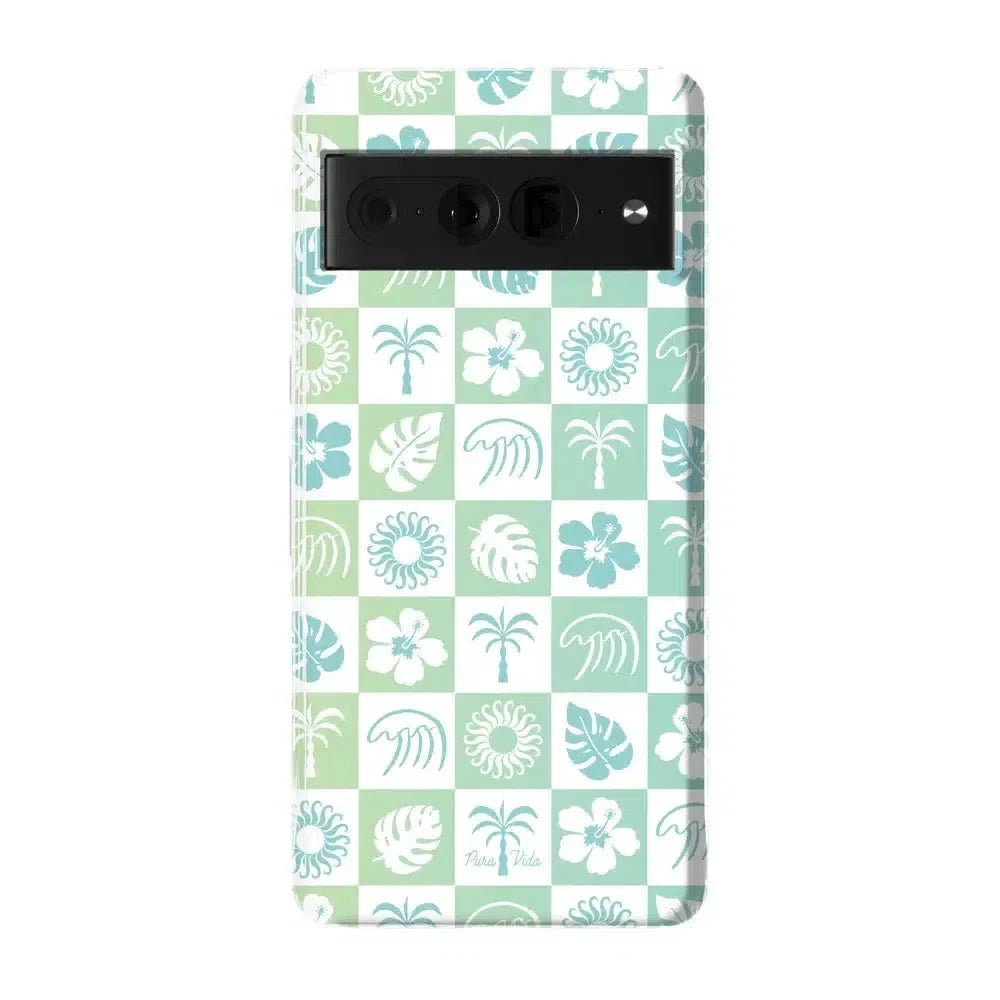 Coastal Checkers | Pura Vida Case iPhone Case get.casely Essential Google Pixel 7 Pro 