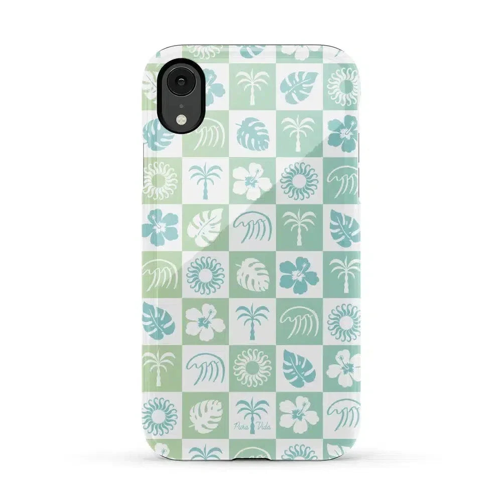 Coastal Checkers | Pura Vida Case iPhone Case get.casely Essential iPhone XR 