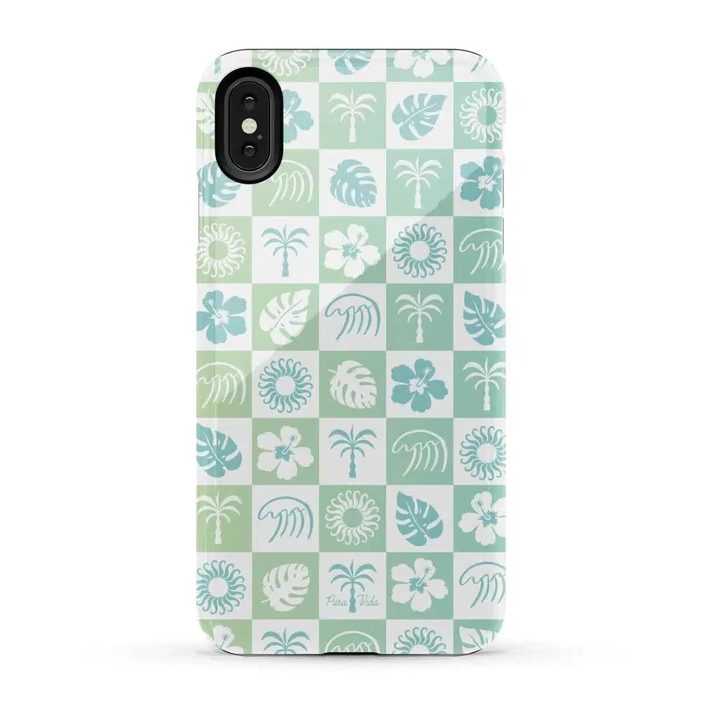 Coastal Checkers | Pura Vida Case iPhone Case get.casely Essential iPhone XS Max 