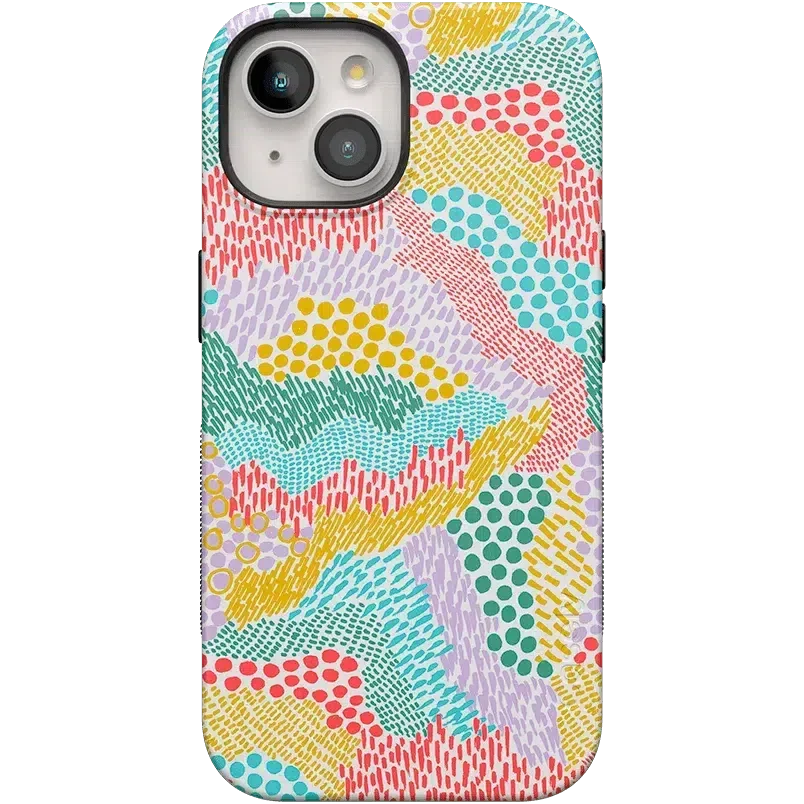 Color Me Happy | Pattern Colorblock Case iPhone Case get.casely Bold Flex + MagSafe® iPhone 15 Plus 