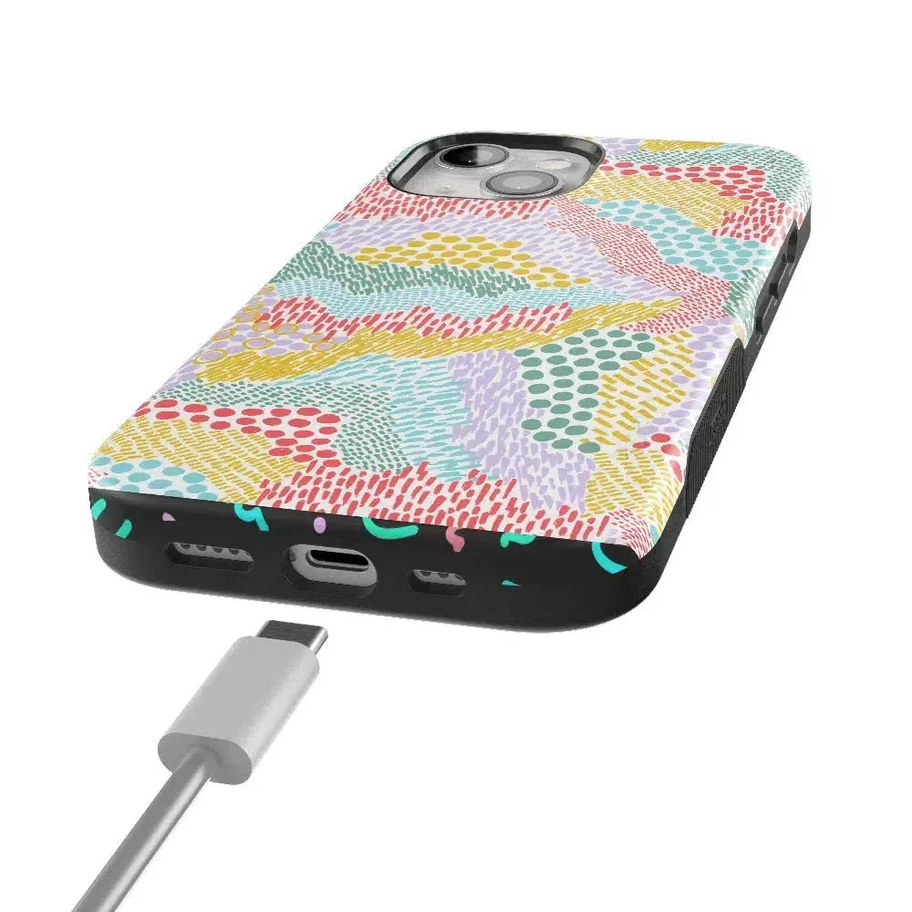 Color Me Happy | Pattern Colorblock Case