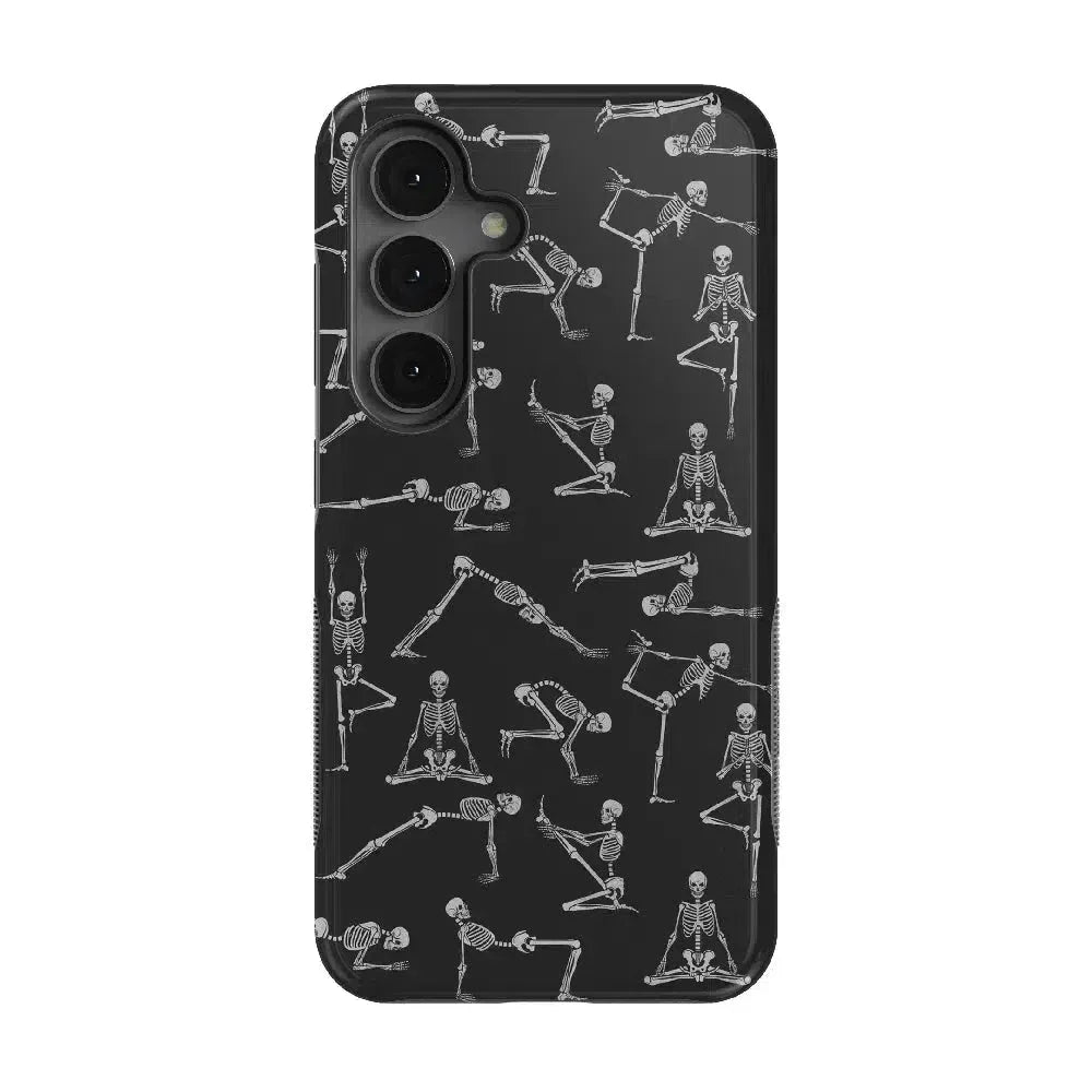 Corpse Pose | Skeleton Yoga Case Phone Case Casetry Bold Flex + MagSafe® Galaxy S25 
