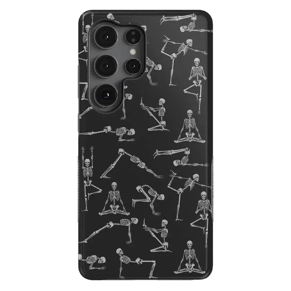 Corpse Pose | Skeleton Yoga Case Phone Case Casetry Bold Flex + MagSafe® Galaxy S25 Ultra 