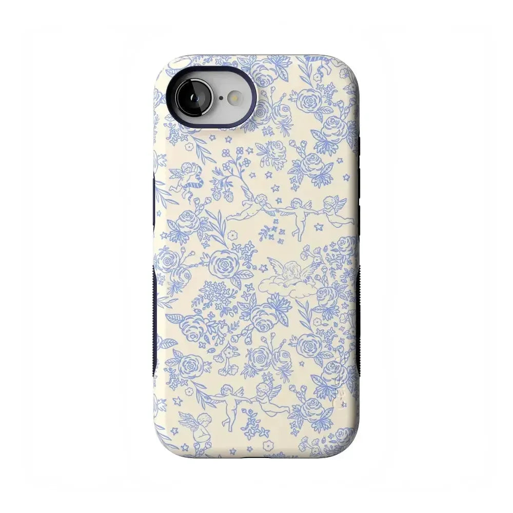 Cupid's Canvas | Periwinkle Floral Case Phone Case Casetry Bold Flex + MagSafe® iPhone 16e 