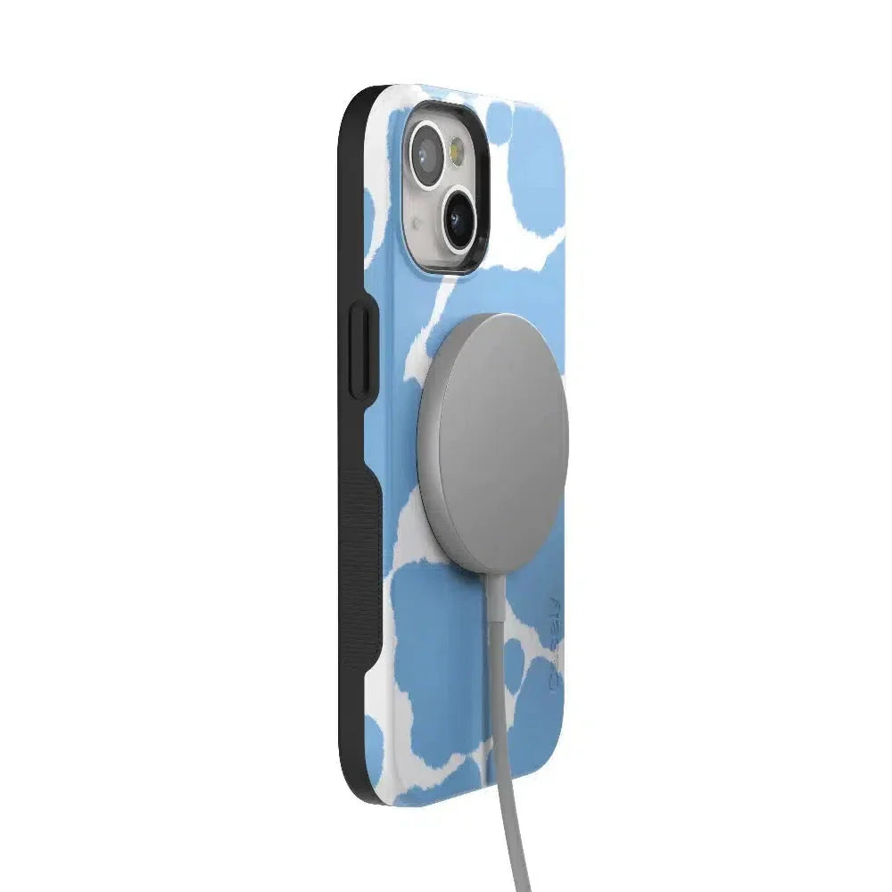 Current MOOd | Light Blue Cow Print Case