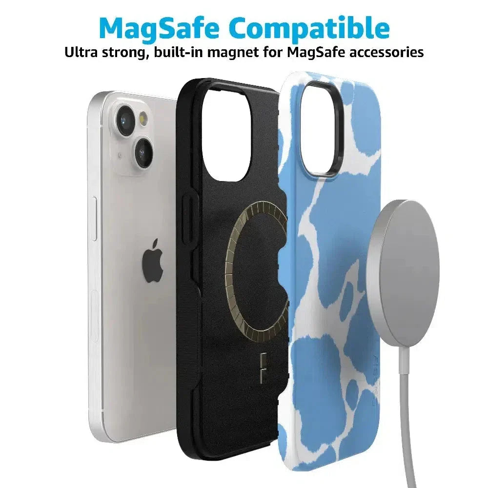 Current MOOd | Light Blue Cow Print Case
