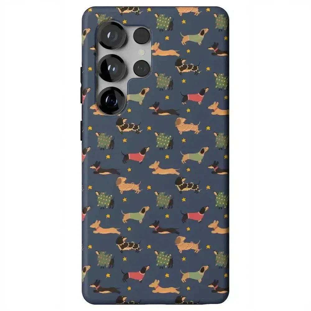 Dashing Doxies | Dachshund Dog Case Phone Case Casetry Bold Flex + MagSafe® Galaxy S25 Plus 