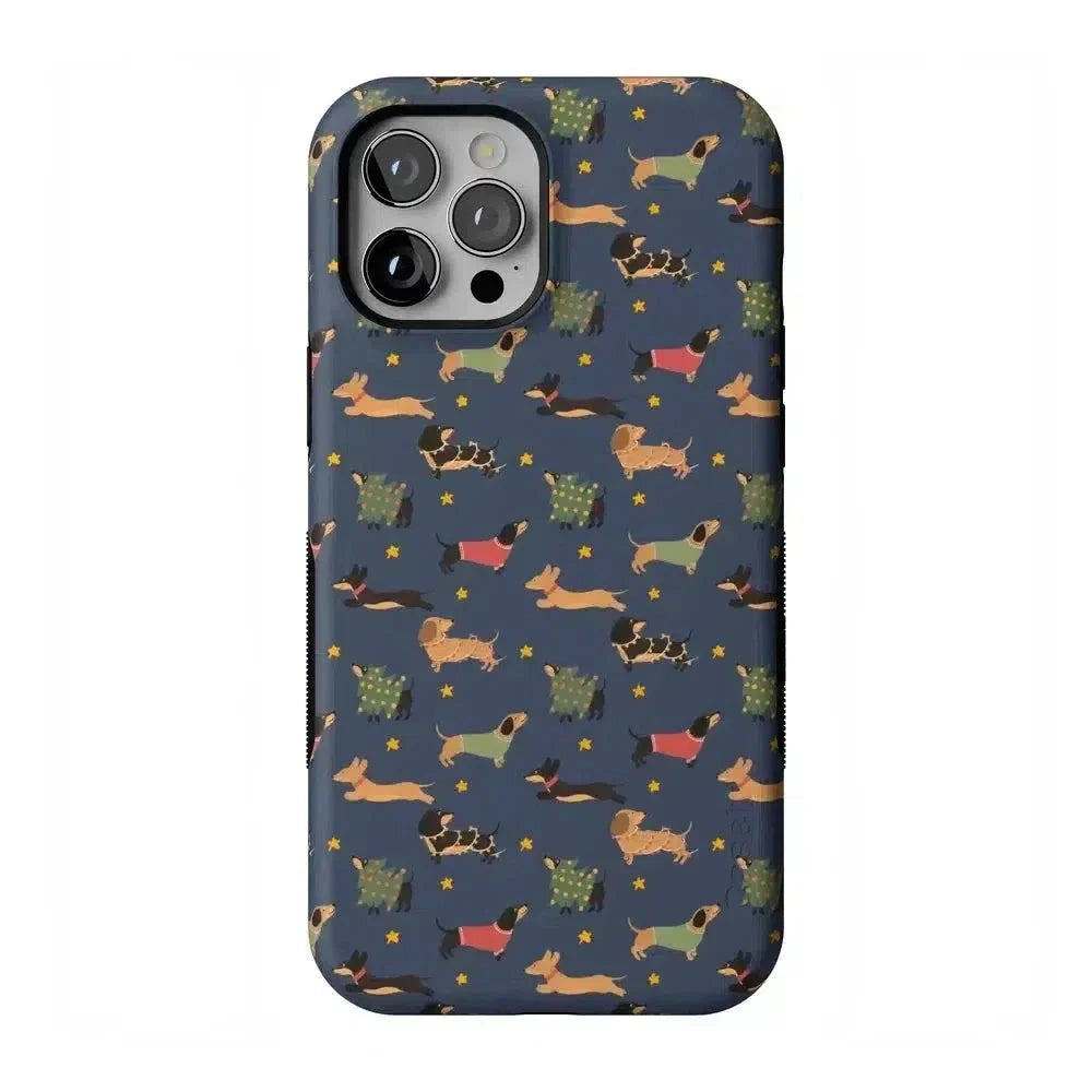 Dashing Doxies | Dachshund Dog Case Phone Case Casetry Bold Flex + MagSafe® iPhone 12 Pro Max 