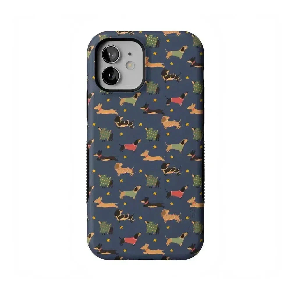Dashing Doxies | Dachshund Dog Case Phone Case Casetry Bold Flex + MagSafe® iPhone 12 