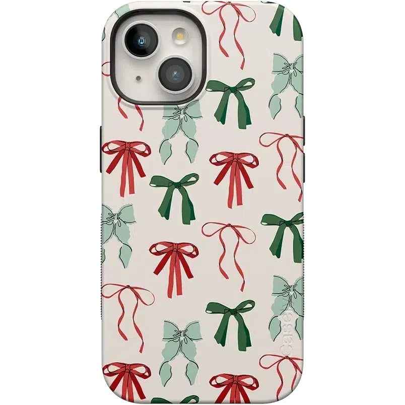 Festive Girlie | Holiday Bows Case Phone Case Casetry Bold Flex + MagSafe® iPhone 15 Plus 