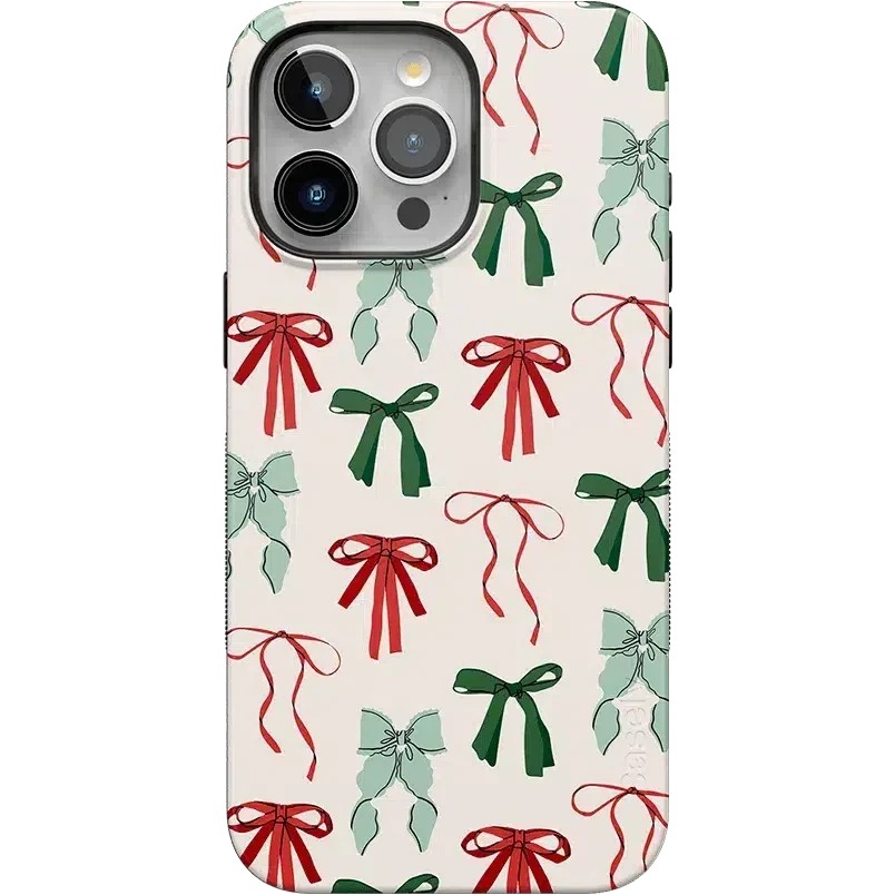 Festive Girlie | Holiday Bows Case Phone Case Casetry Bold Flex + MagSafe® iPhone 15 Pro Max 